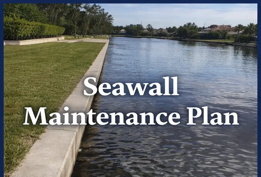 Seawall maintenance plan for Flagler County and Volusia County waterfront homeowners