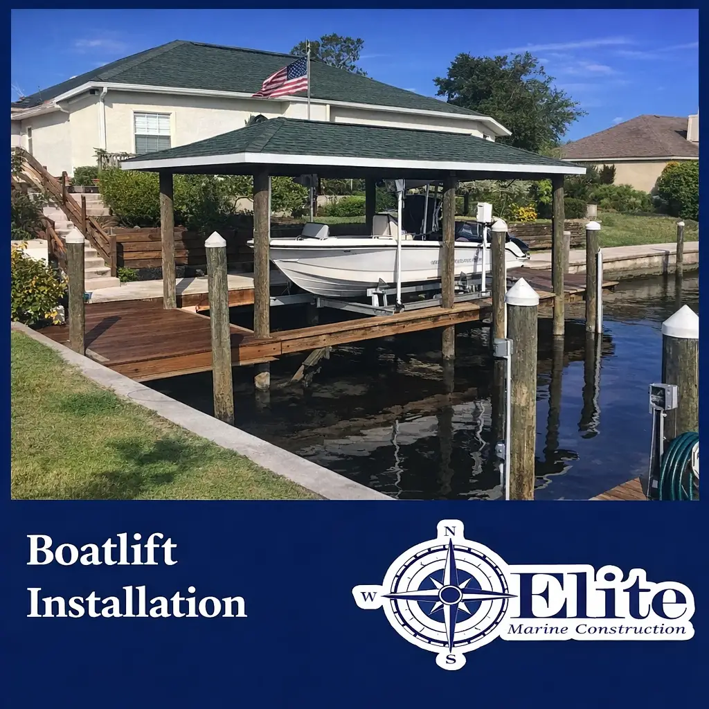 Boat Lift Installation
